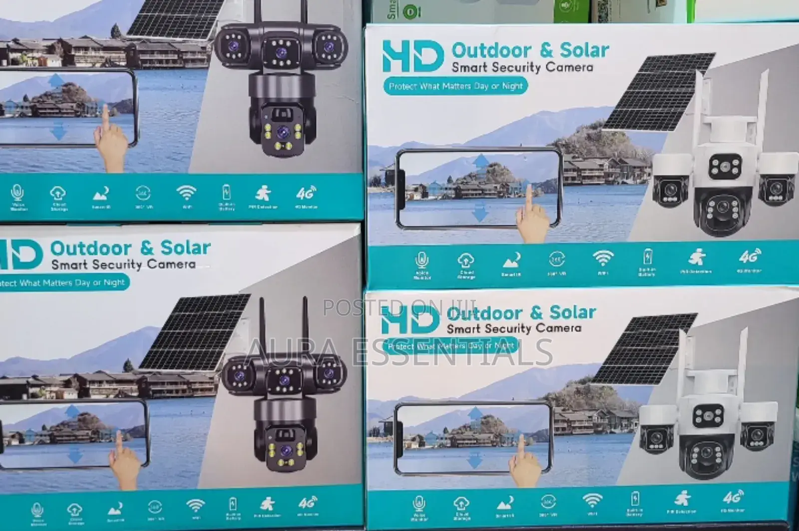 V380 Pro 4g Solar Outdoor Security Camera