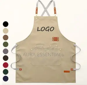 Customizable Canvas Apron With Pockets