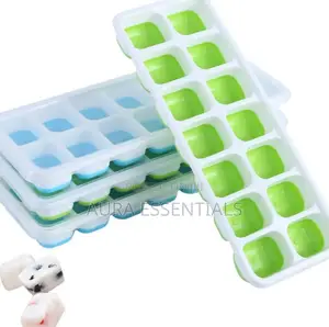 Bpa-Free Silicone Ice Cube Trays Featuring Flexible Bottoms