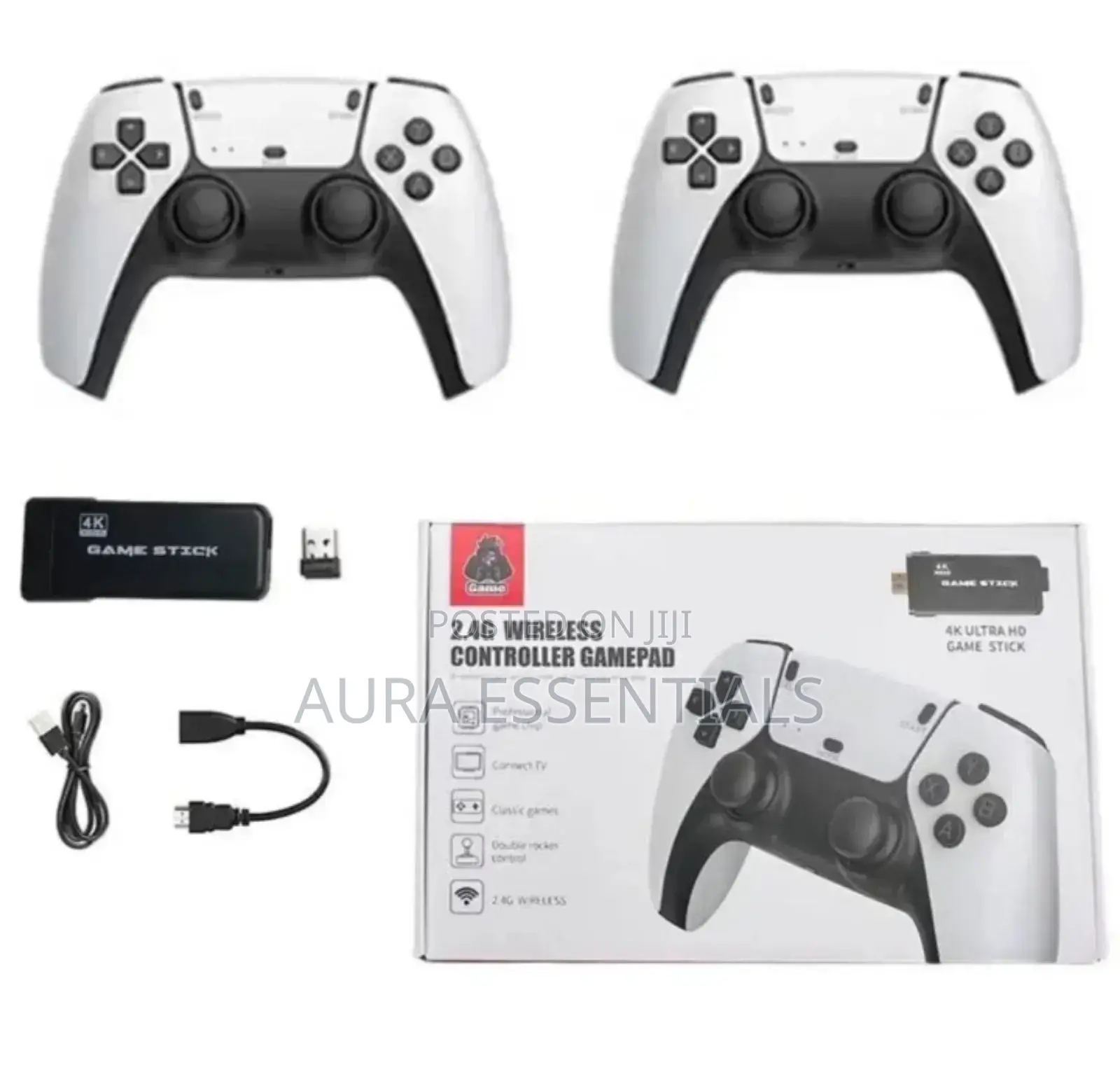 Ultra Hd Game Stick Featuring 2.4g Wireless Controllers