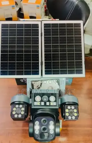 Solar-Powered PTZ (Pan-Tilt-Zoom) Security Camera