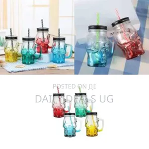 Skull-Shaped Drinking Glass Jars