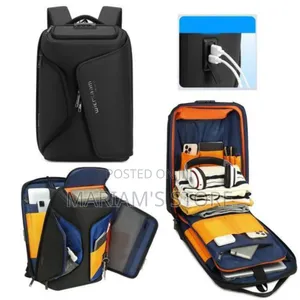 Men Anti-Theft Business Travel Backpack Water-Resistant Laptop Bag