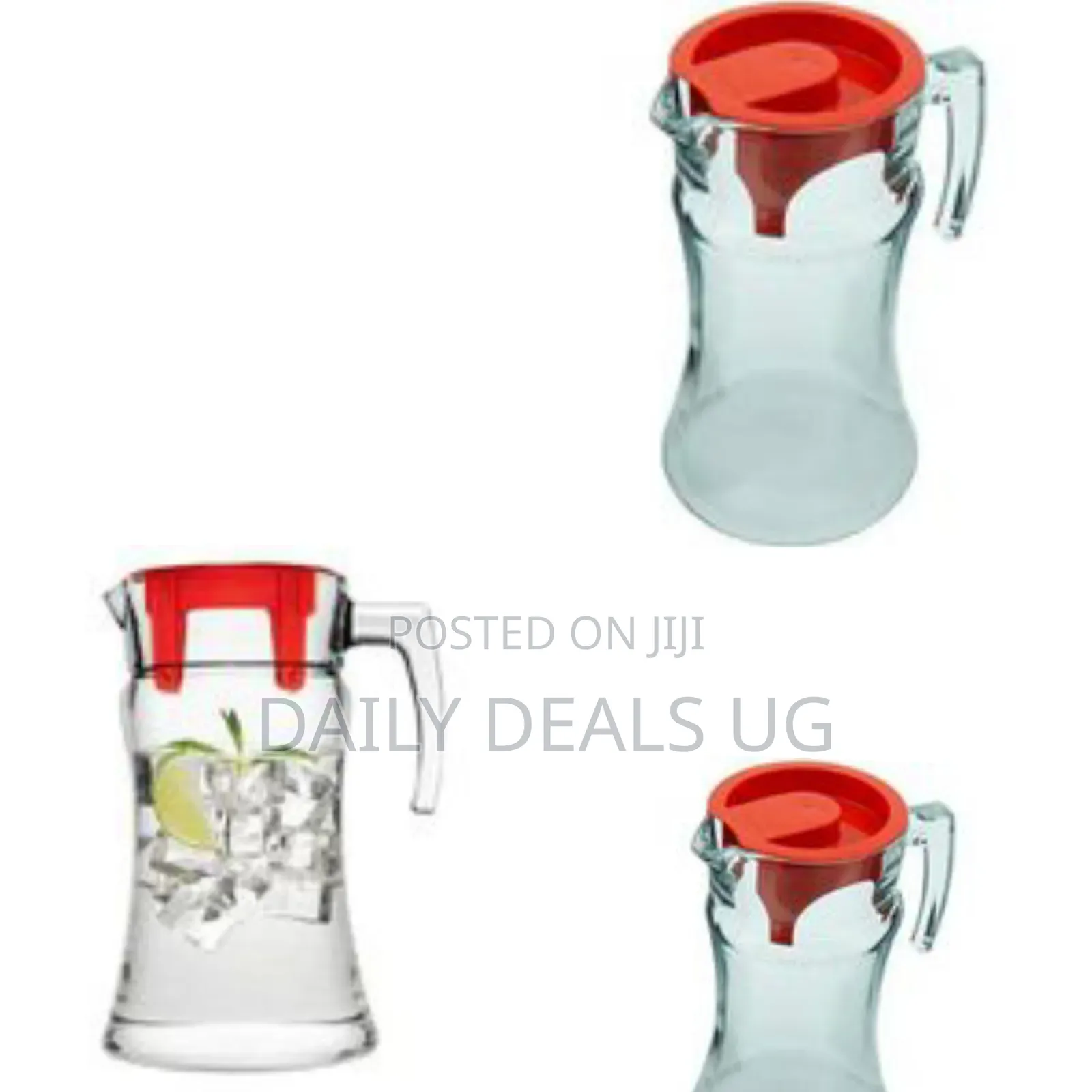 Practical Glass Jug / Pitcher With Filter Lid - Clear