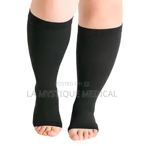 Beige Compression Stockings