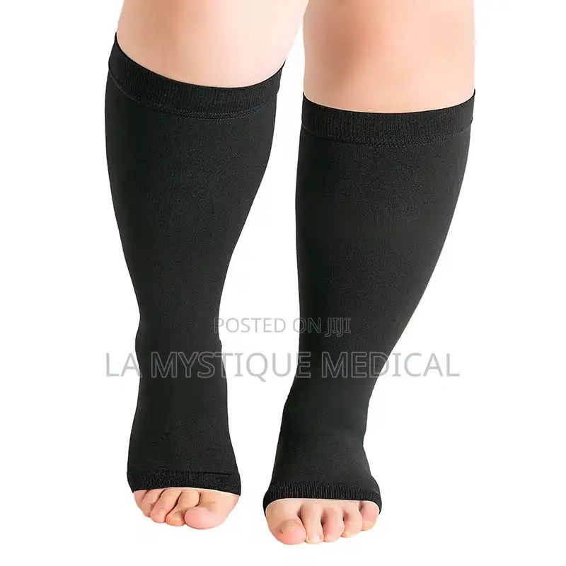 Beige Compression Stockings