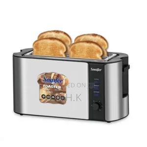 Stainless Steel 4 Slices Bread Toaster With Preheating Function