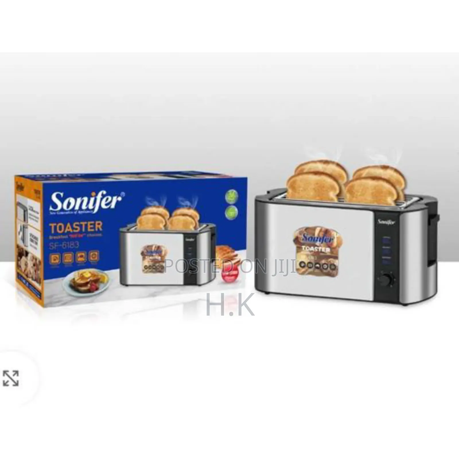 Stainless Steel 4 Slices Bread Toaster With Preheating Function