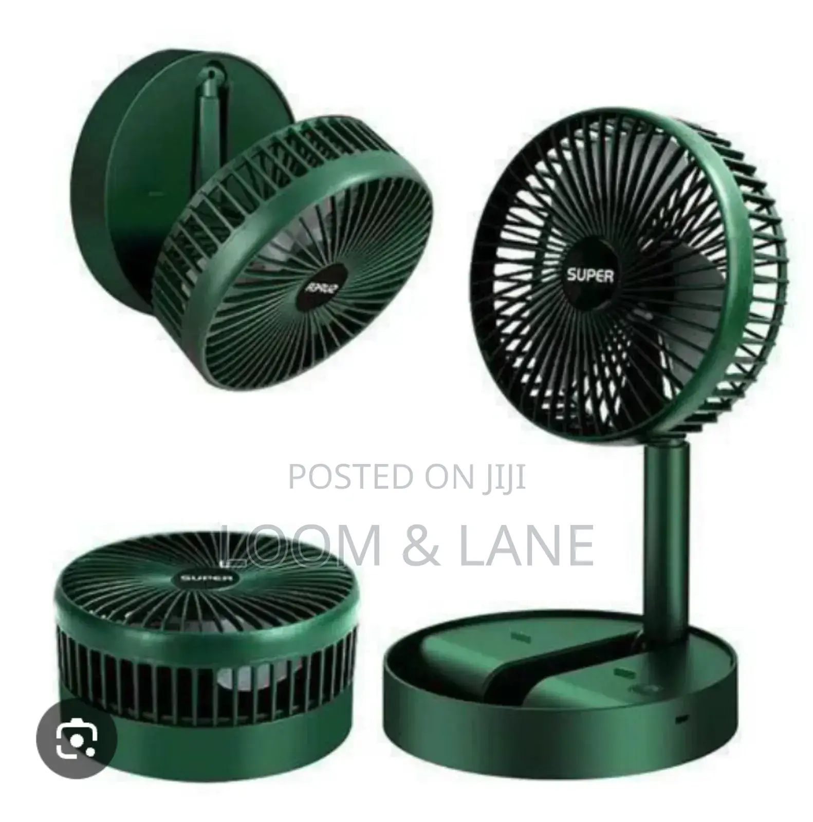 Foldable Rechargeable Electric Desk Fan