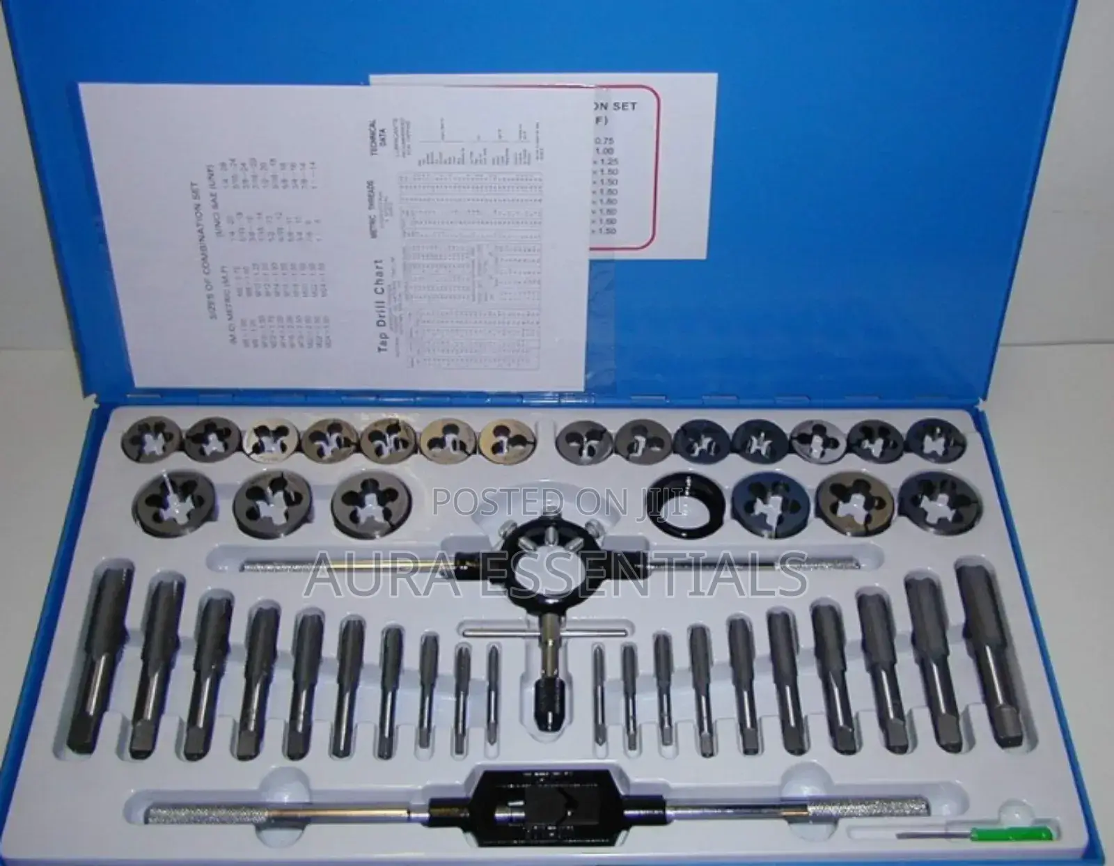 45-Piece Alloy Steel Tap and Die Threading Tool Set