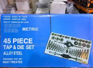 45-Piece Alloy Steel Tap and Die Threading Tool Set