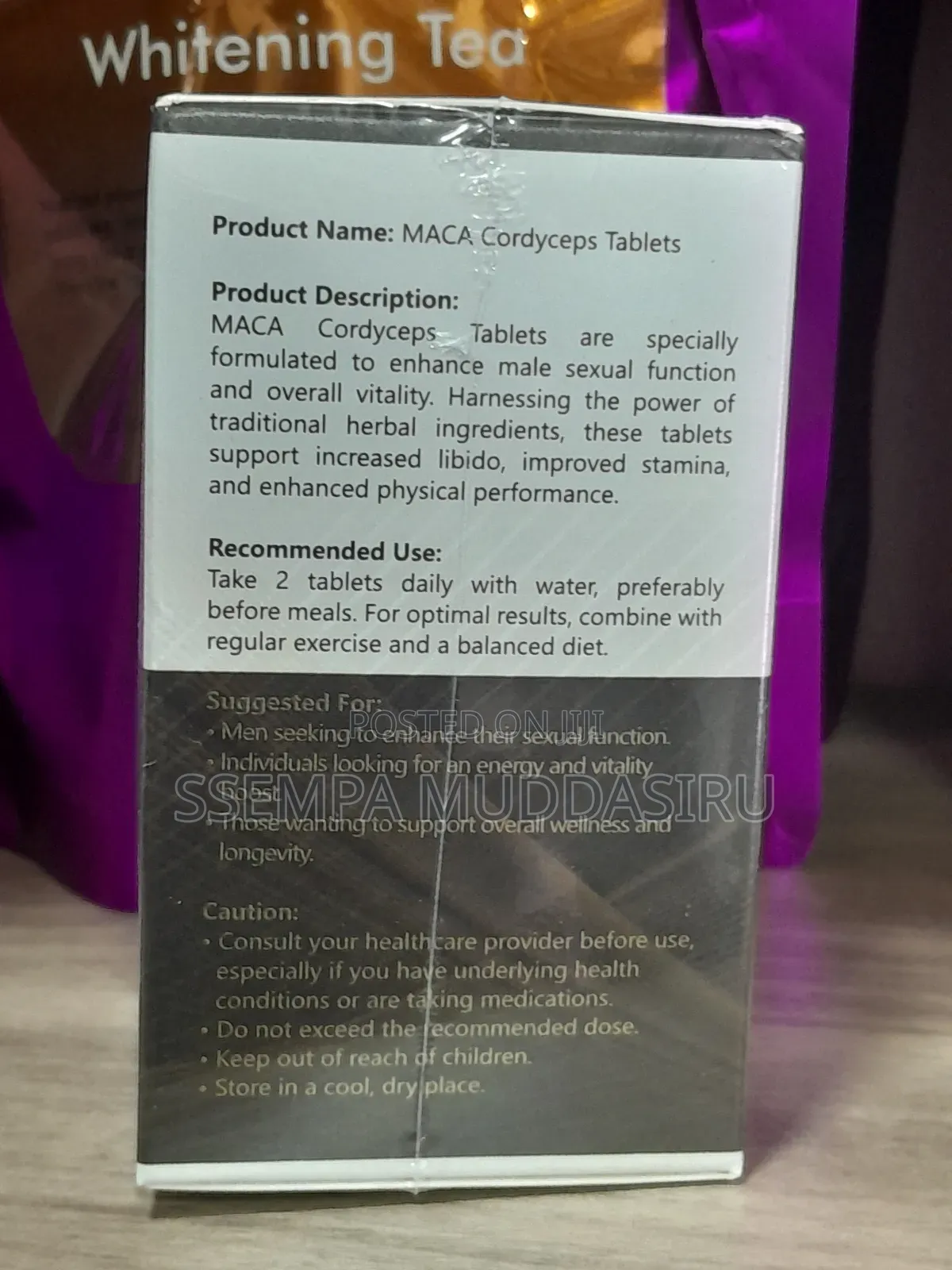 Maca Cordyceps Extra Strength Men Power 60 Tablets by Duozi