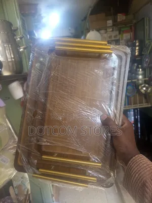 Three Nesting Bamboo Serving Trays