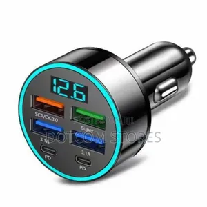 Digital Car Charger Ultra Fast 66w Cell Phone Charging
