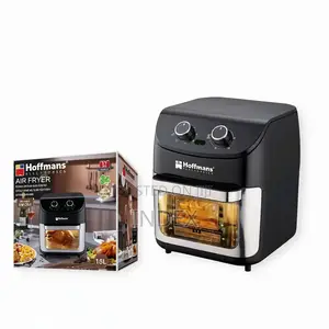 Hoffmans 15 Liters Large Electric Airfryer Oven - Black