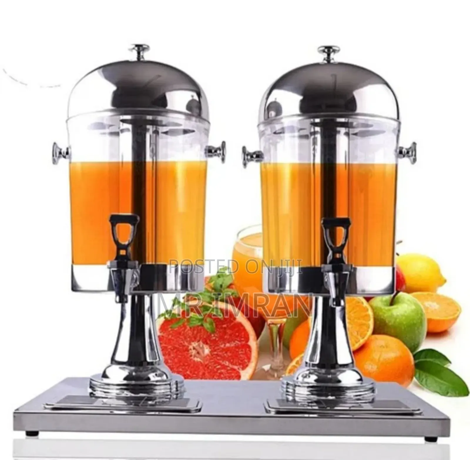 Stainless Steel Double Tank Beverage Dispenser