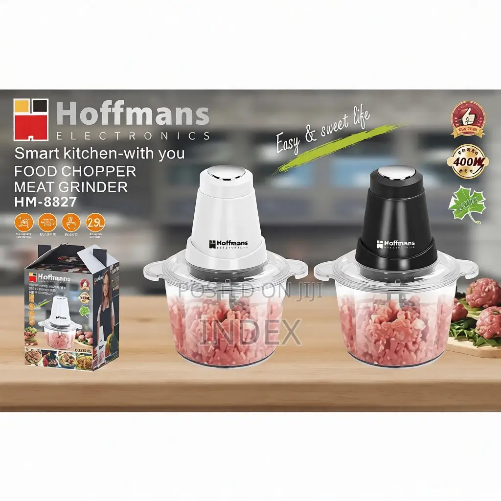 Hoffmans Hm-8827, Food Chopper, Meat Grinder - Clear