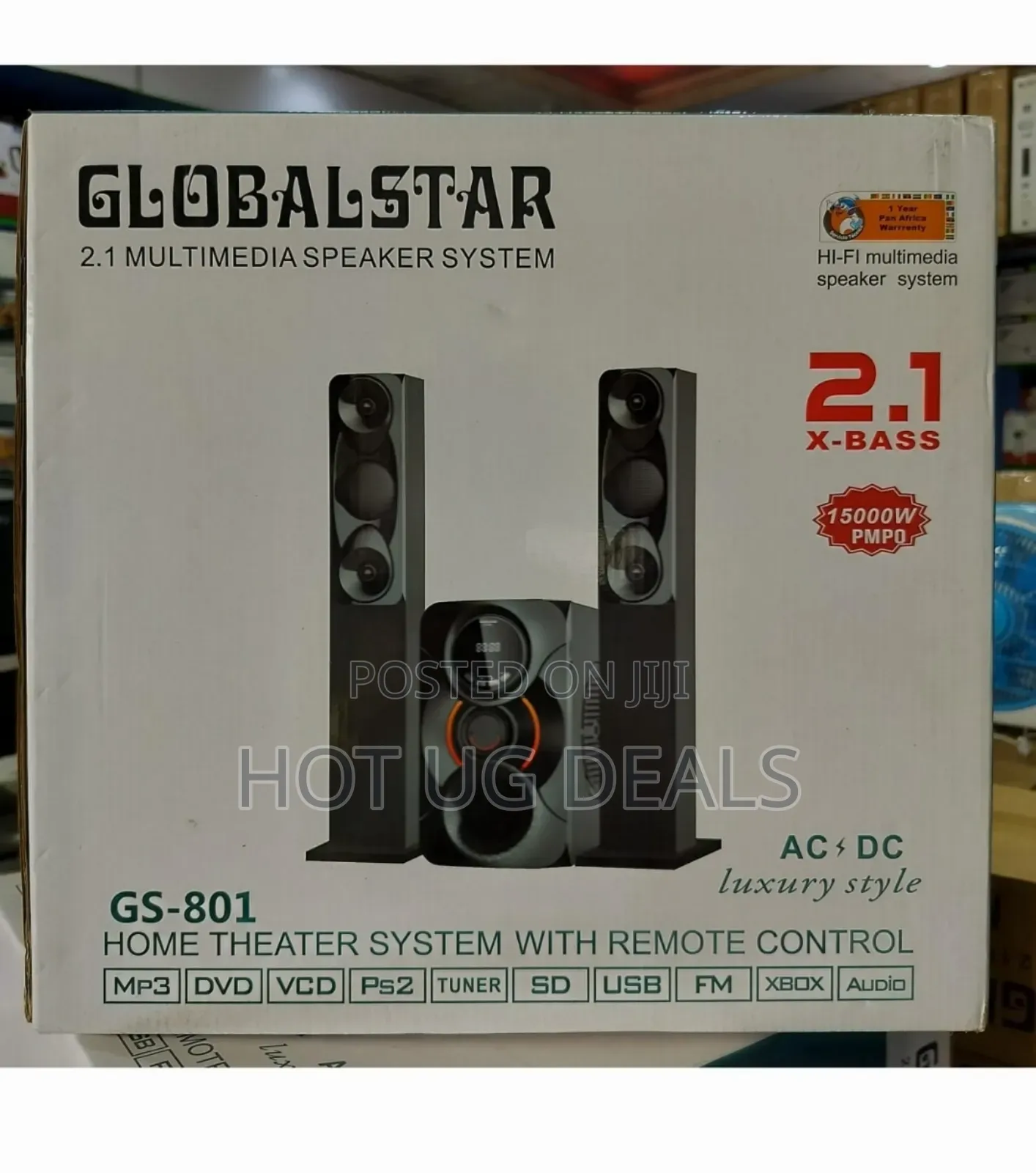 Global Star Bluetooth Home Speaker Home Multispeaker System Gs-801 2.1