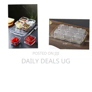 Luxurious 6-Compartment Decorative Serving Set - Multicolor