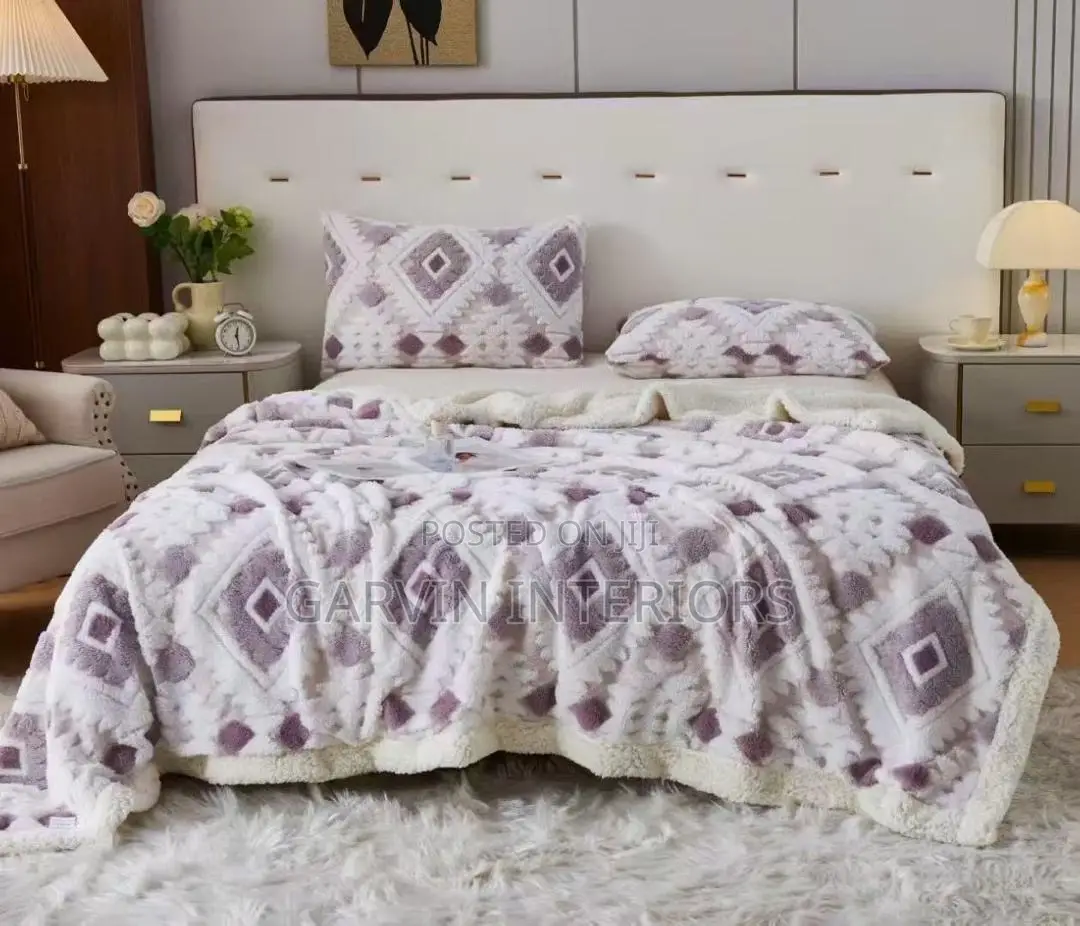 Floral Fuzzy Throw Blankets