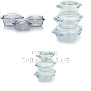 3 Piece Set of Strong Glass Dishes