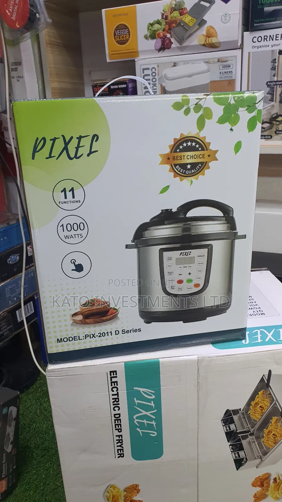 7l Pixel Multifunctional Pressure Cooker With Steamer
