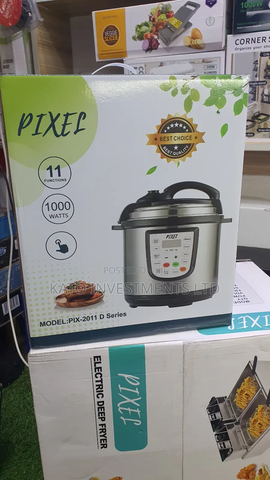 7l Pixel Multifunctional Pressure Cooker With Steamer