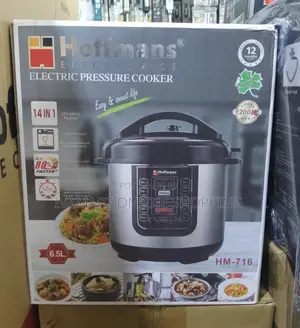 14 in 1 Hoffmans Hm -716 Electric Pressure Cooker - 6.5 L