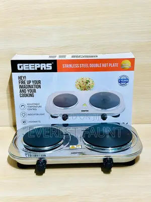 Geepas Stainless Double Hot Plate