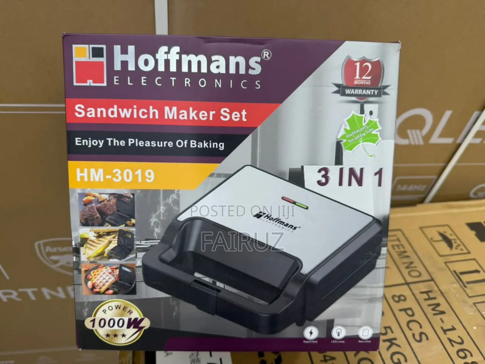 Sandwich Maker 3 in 1 With Grill