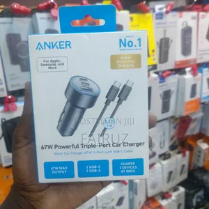 67w Anker Triple Port Car Charger
