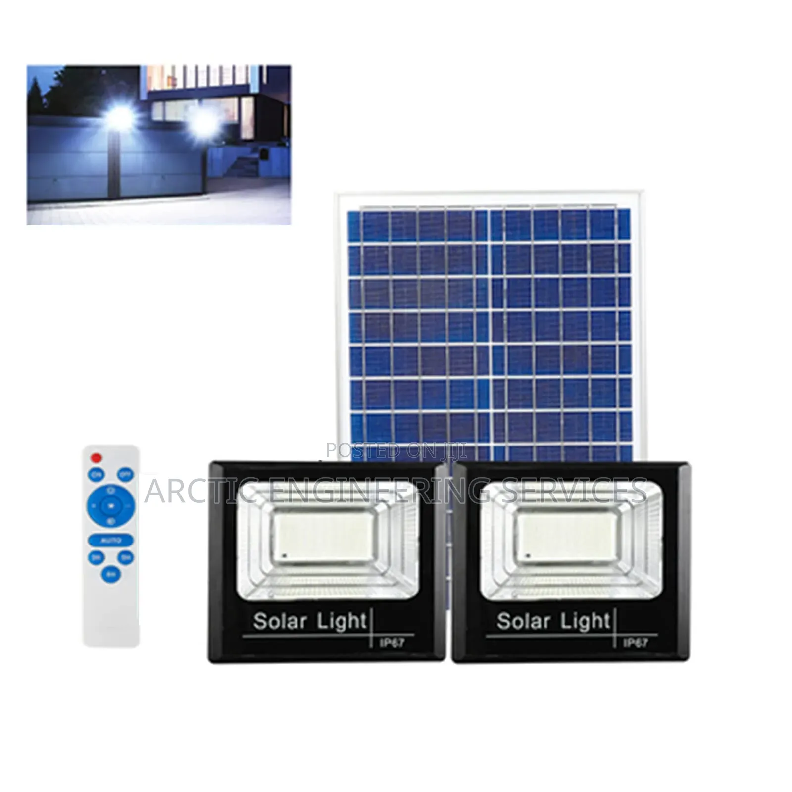 2 In 1 Solar Flood Lights 600w