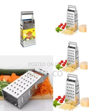 Stainless 4 Sided Grater - Silver