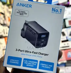 Anker 3-Port Ultra Fast Charger 65w