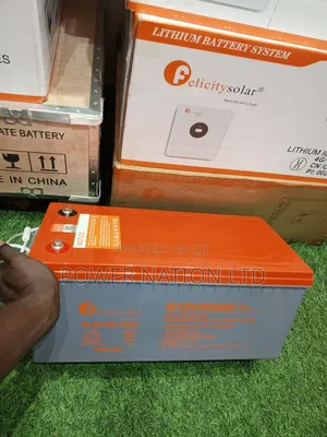 200ah Felicity Gel Battery White and Orange Box