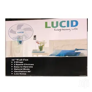 Lucid Wall Fan With Remote 16 Inches