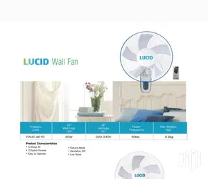 Lucid Wall Fan With Remote 16 Inches