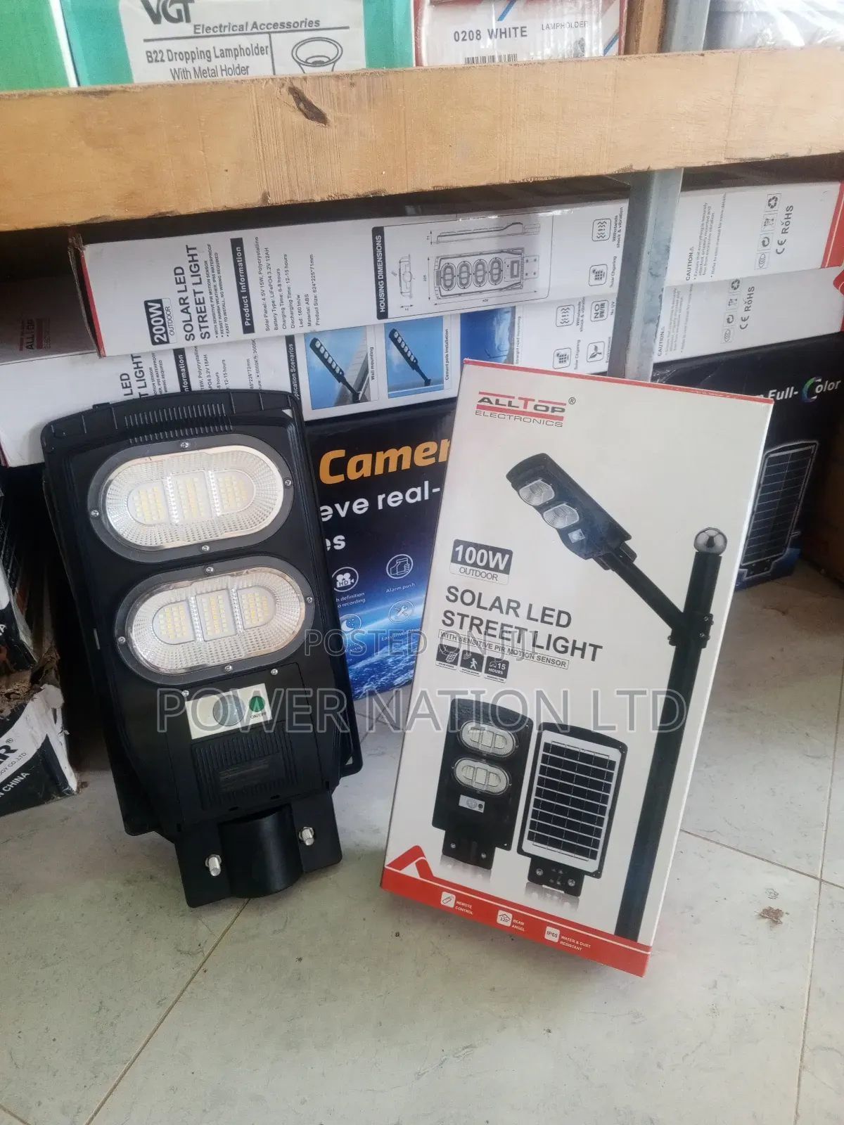 100w Solar Street / Security Light Green Energy