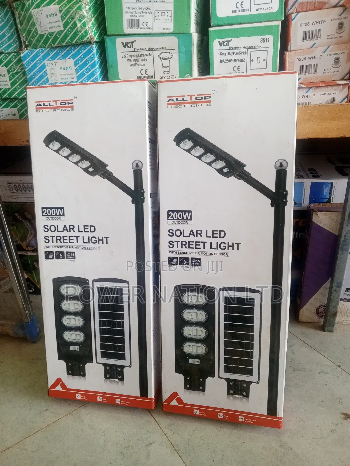 200w Solar Street/ Security Light Green Energy