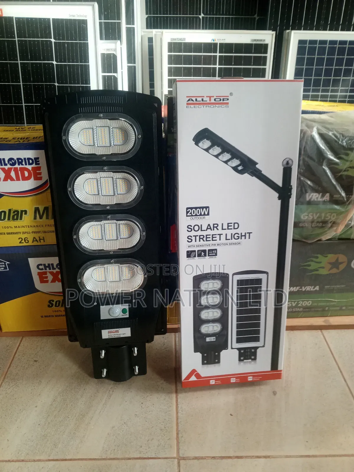 200w Solar Street/ Security Light Green Energy