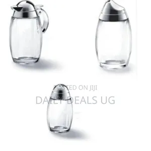 Elegant Glass Syrup and Condiment Dispenser - Transparent