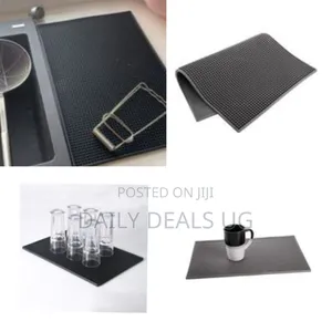 Professional Grade Rubber Bar Mat / Service Spill Mat (2-Pack)
