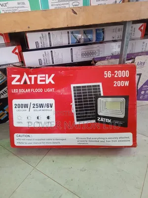 200w Solar Street Light Red and White Box