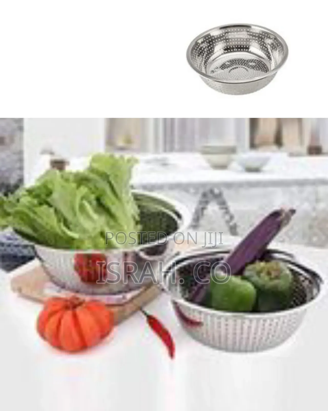 Stainless Steel Kitchen Colander, 32cm