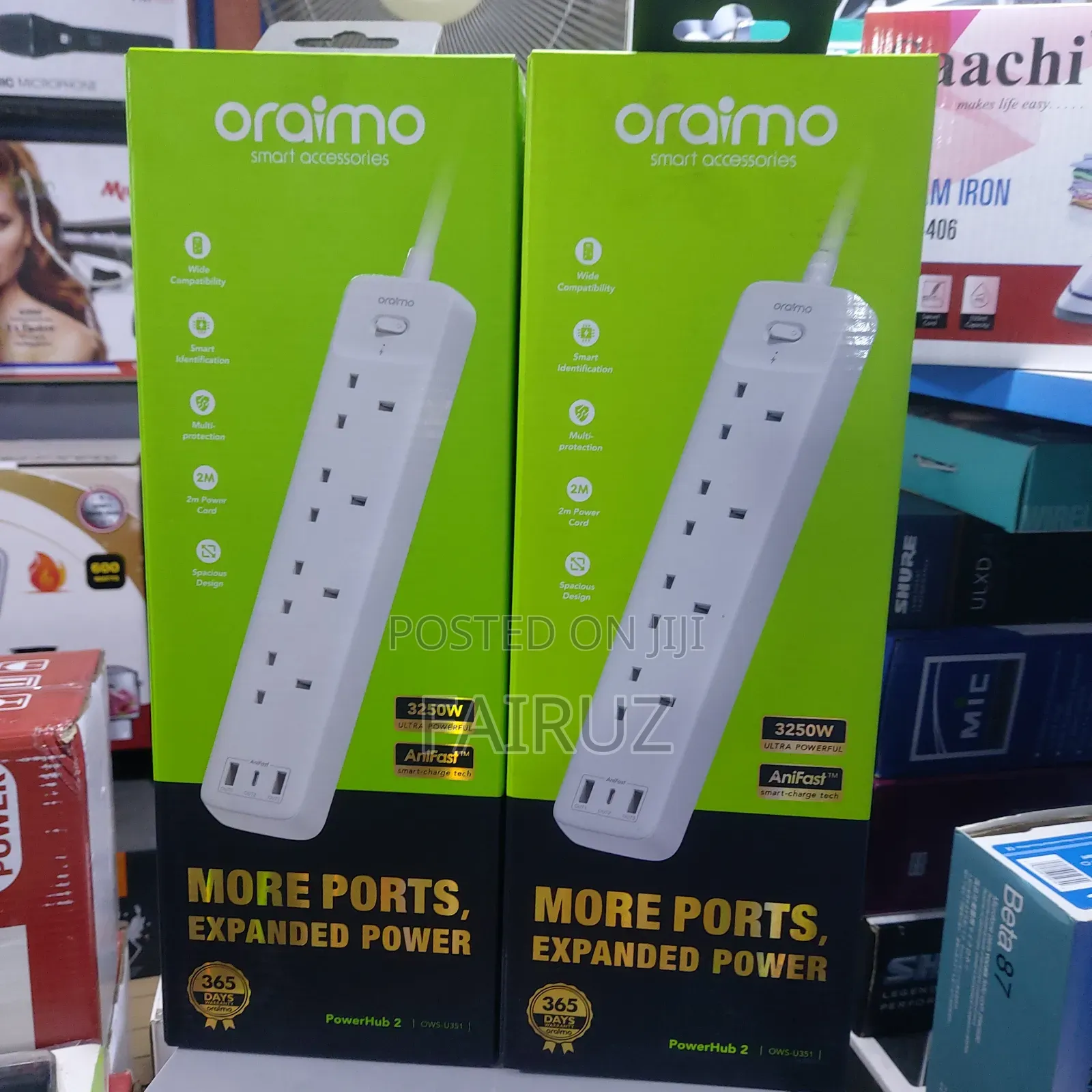 Oraimo Power Socket 4ways and Usb