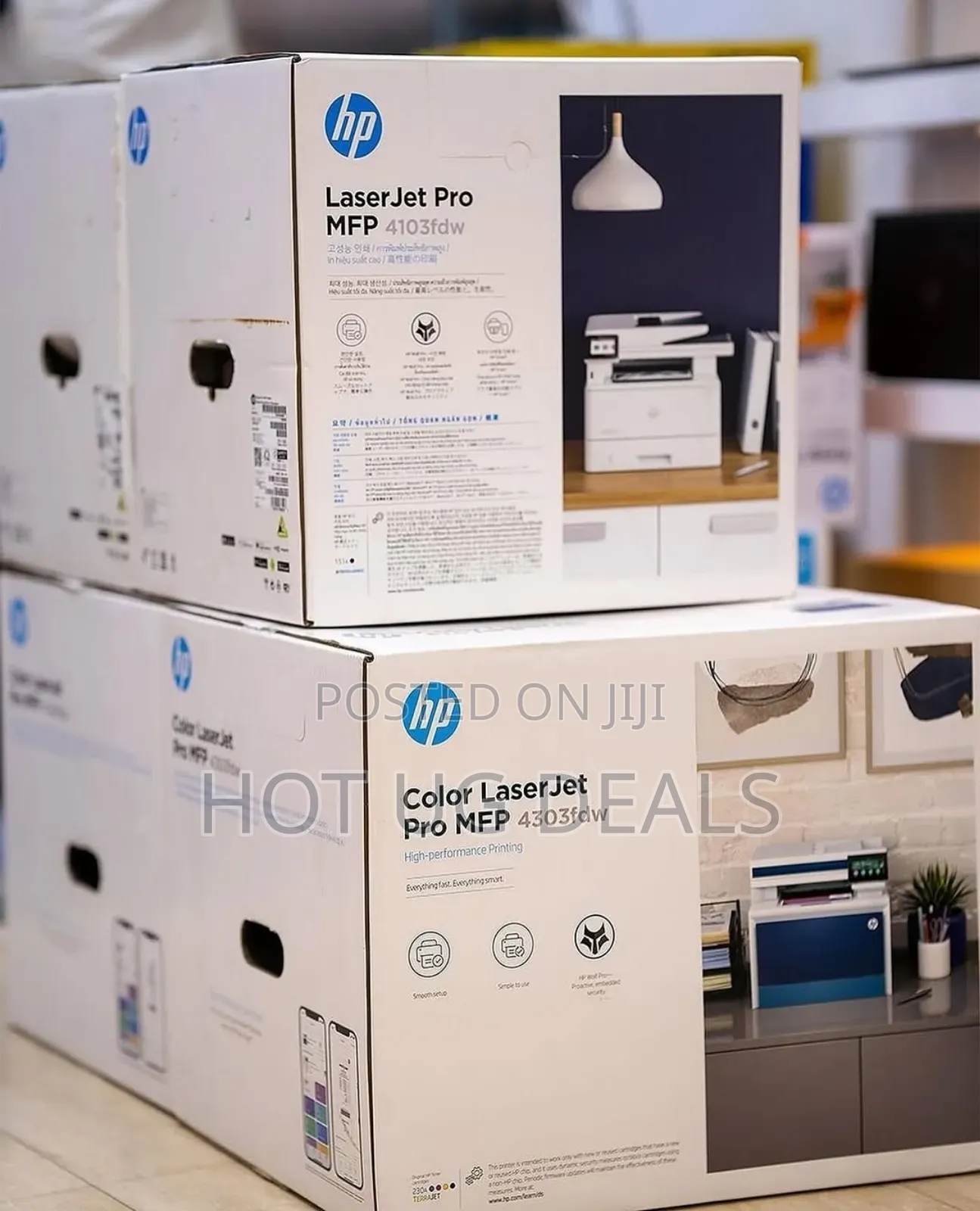 Hp Laserjet Pro MFP 4103dw Printer Print, Copy, Scan - White