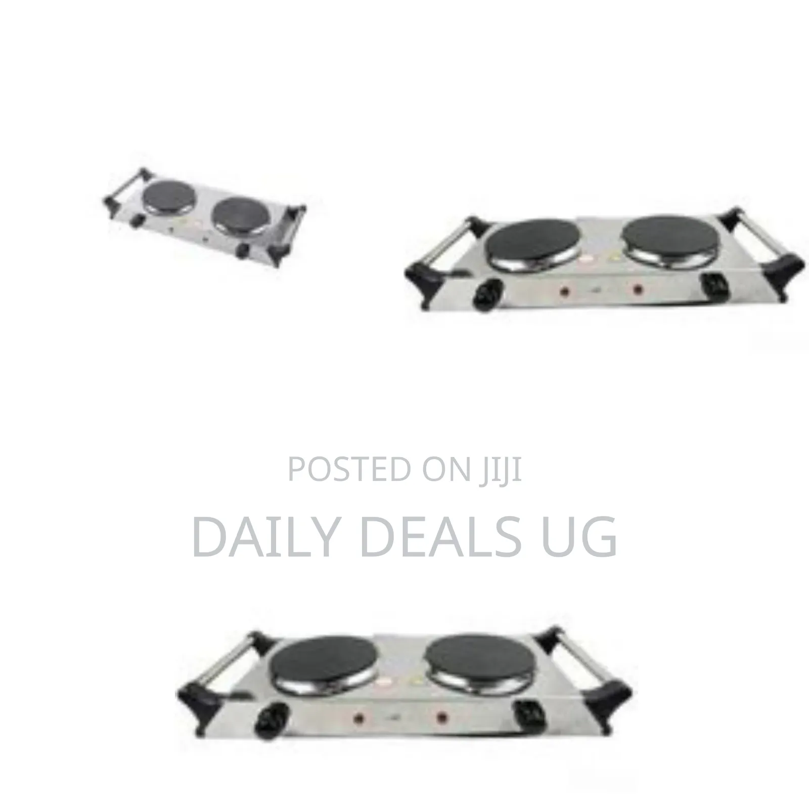 Portable Double Electric Hot Plate / Cooktop - Multicolor