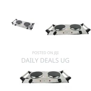 Portable Double Electric Hot Plate / Cooktop - Multicolor