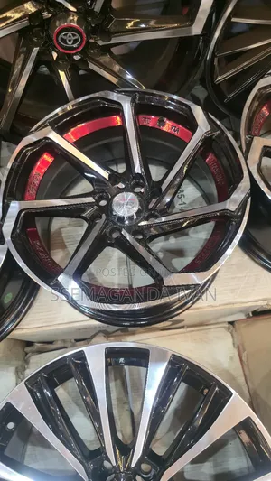 Offset Red Silver Rim 14 Four Holes for Fielder,Raum,Probox,Vitz,Ist