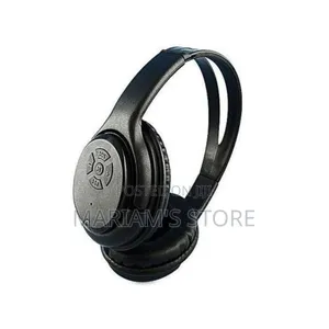 Bat Bass Music Headphones - Memory Slot, Fm Radio - Black
